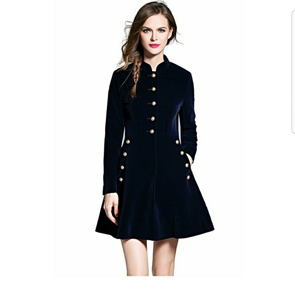 Xcel Couture Jackets & Blazers - Stephy Conduroy Dress Coat